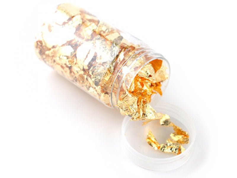 Achat Grande boite de feuilles d'étain pour résine et création de bijoux -  Doré