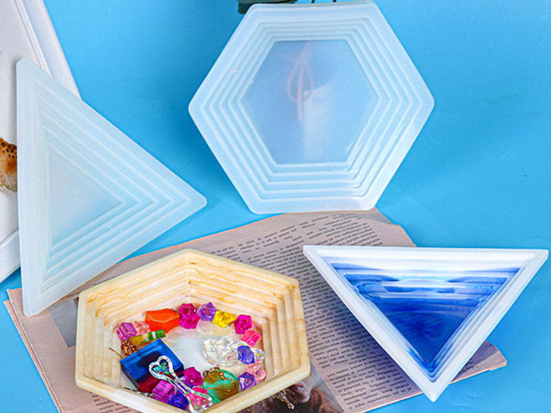 Achat Moule en silicone - Coupelle Hexagonal - 16 x 14,5 cm