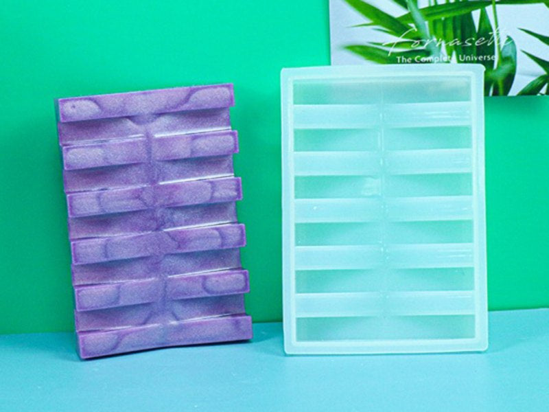Achat Moule en silicone - Porte-savon strié - 12 x 8,5 cm