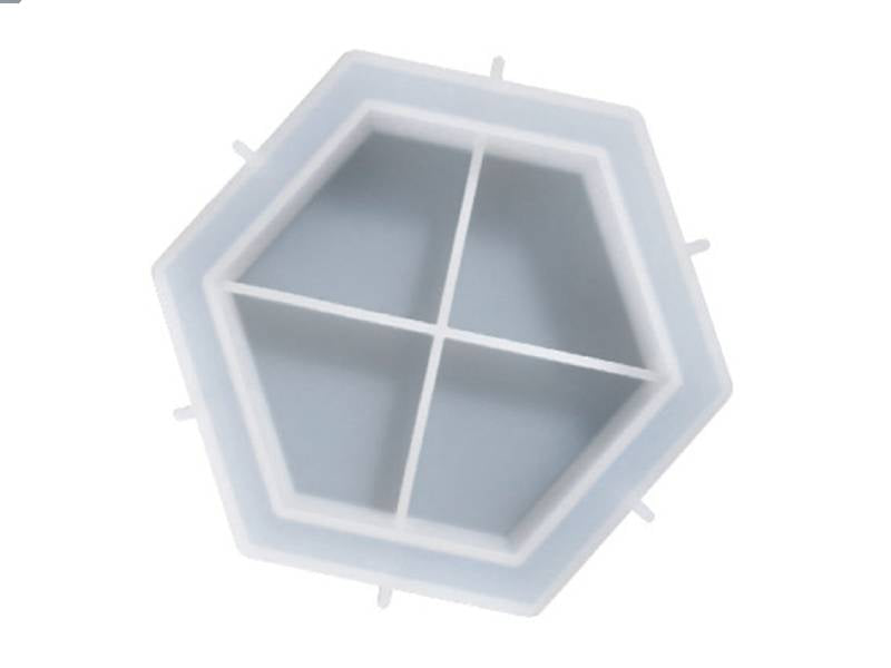 Achat Moule en silicone - Moyenne coupelle hexagonale - 15,8 x 13,9 cm