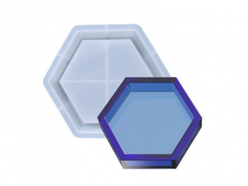 achat Moule en silicone - Moyenne coupelle hexagonale - 15,8 x 13,9 cm
