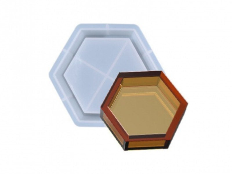 Achat Moule en silicone - Petite coupelle hexagonale - 13,1 x 11,6 cm