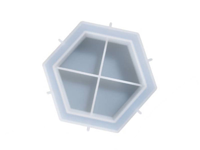Achat Moule en silicone - Petite coupelle hexagonale - 13,1 x 11,6 cm
