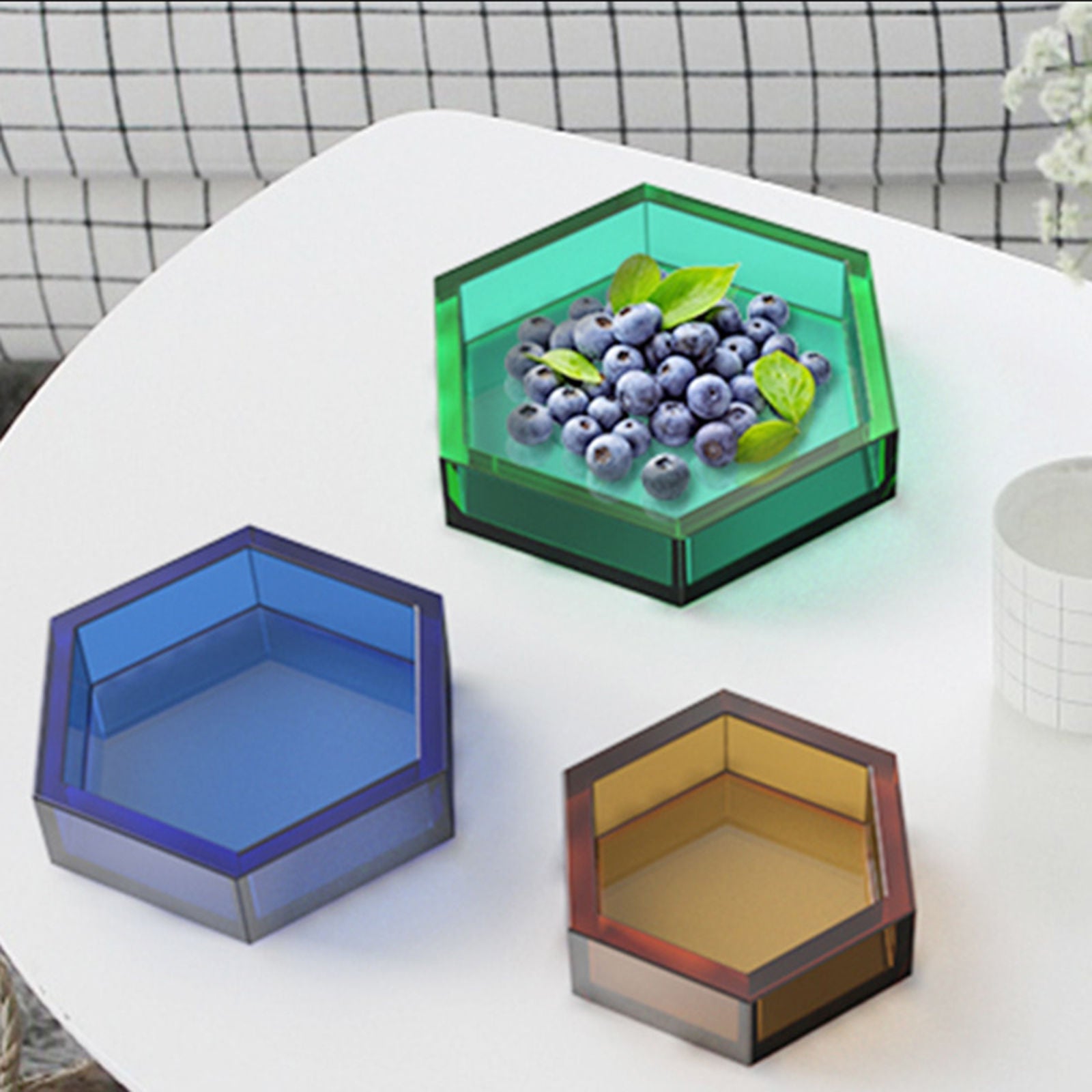 achat Moule en silicone - Petite coupelle hexagonale - 13,1 x 11,6 cm
