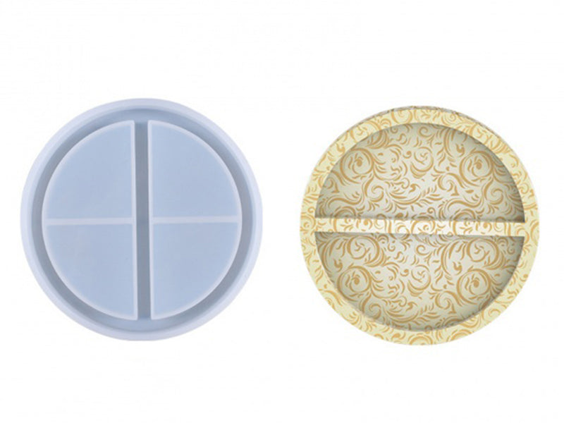 achat Moule en silicone - Coupelle ronde 2 compartiments - 11,4 cm de diamètre