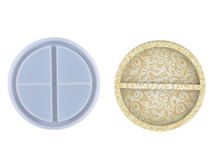 Achat Moule en silicone - Coupelle ronde 2 compartiments - 11,4 cm de diamètre