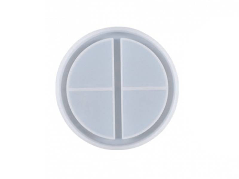 Achat Moule en silicone - Coupelle ronde 2 compartiments - 11,4 cm de diamètre