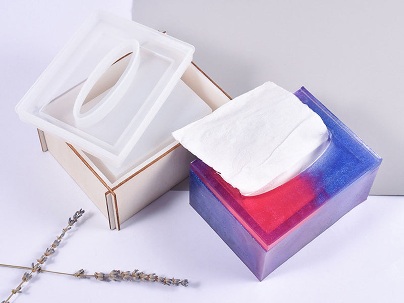 Achat Moule en silicone - Boîte à mouchoirs - 13,3 x 10,3 cm