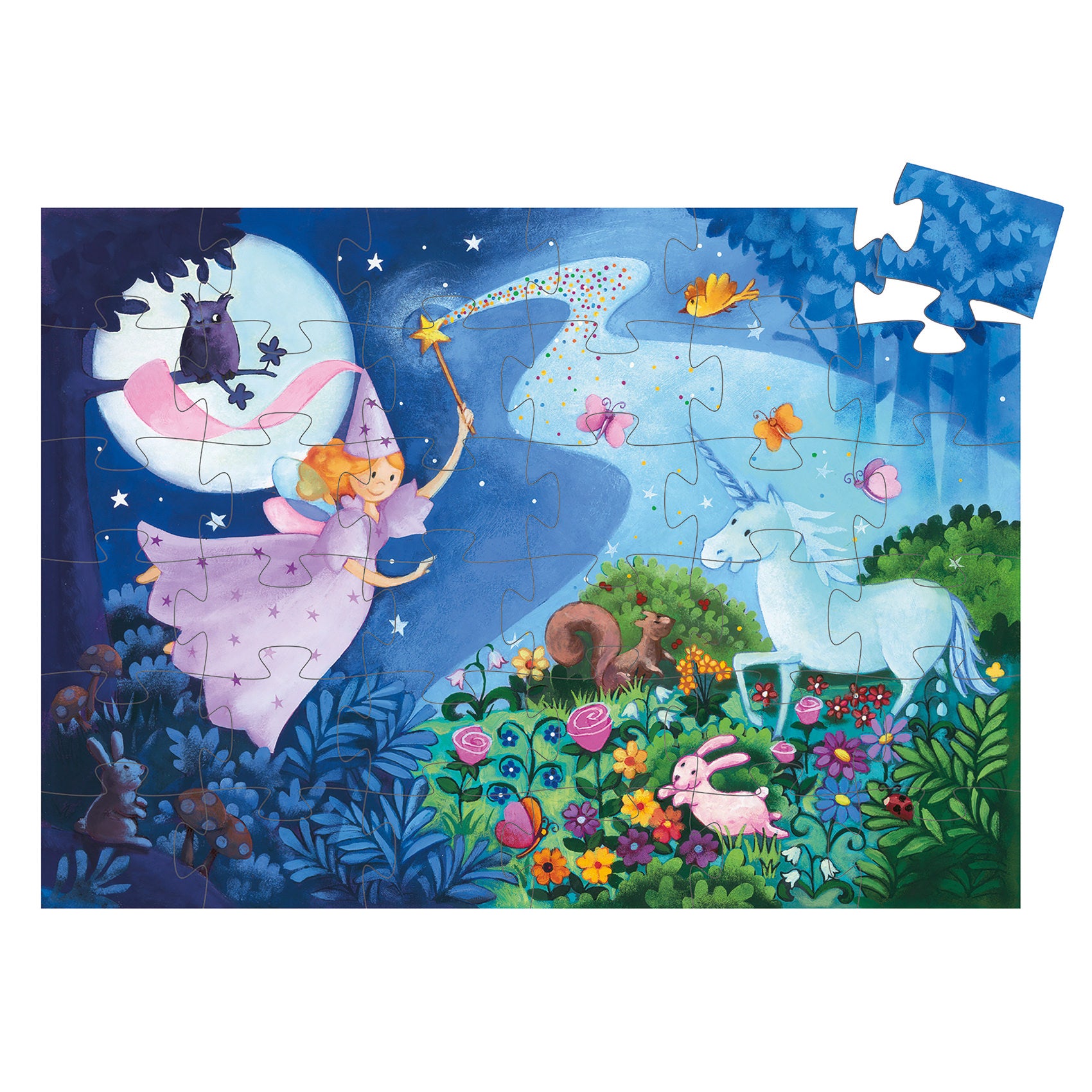 Achat Puzzle la fée et la licorne - 36 pièces