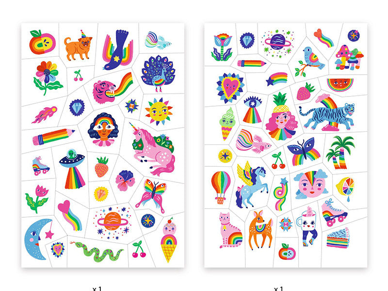 achat 50 tatouages - Rainbow