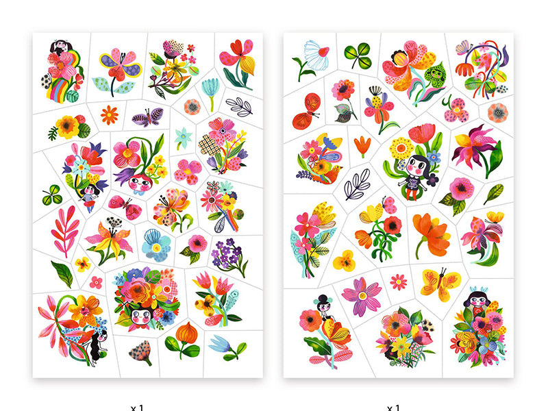 Achat 50 tatouages - Aqua flor