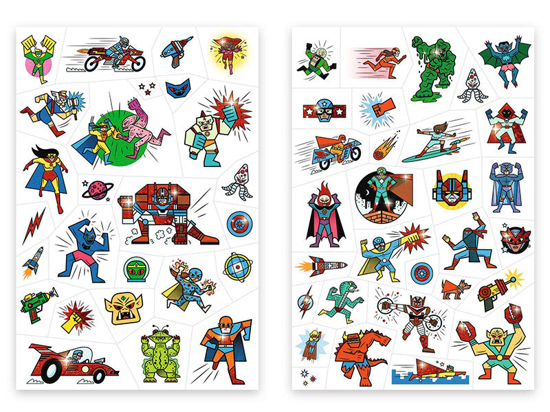 achat 50 tatouages - Heroes vs villains