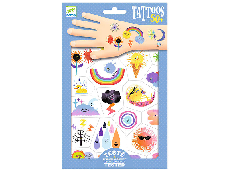 Achat 50 tatouages - Emojis météo