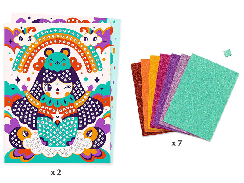 achat Coffret mosaïques - Kokeshis