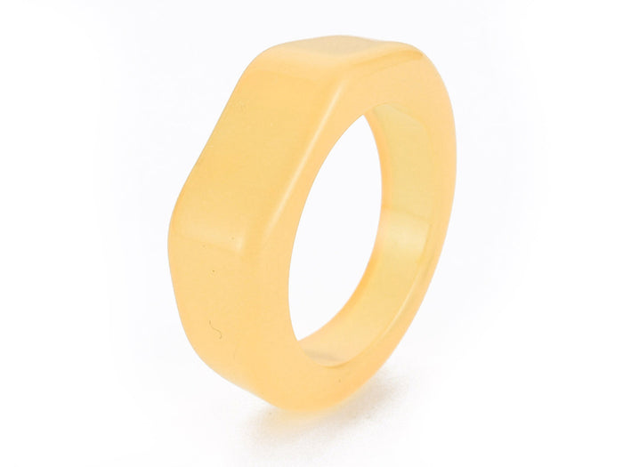 Achat Grosse bague en acrylique transparente - Couleur aléatoire