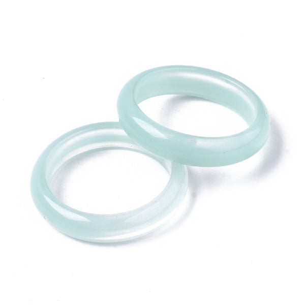 achat Bague en résine transparente - Turquoise clair