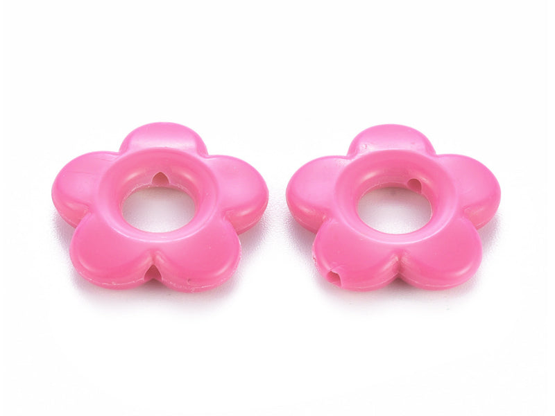 achat 20 perles fleurs opaques - Multicolore