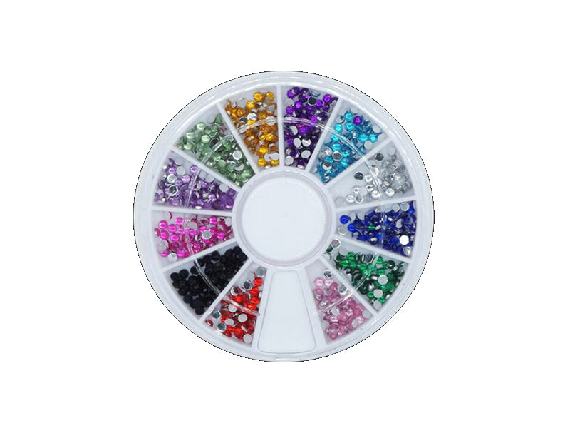 Achat Boîte de strass diamants - 12 couleurs