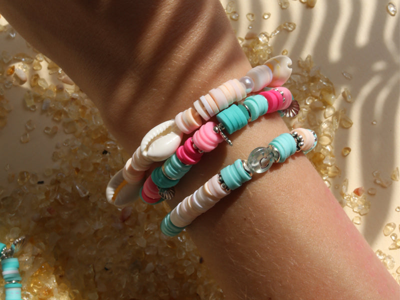 achat Mélange de perles heishi et de breloques - Tahiti