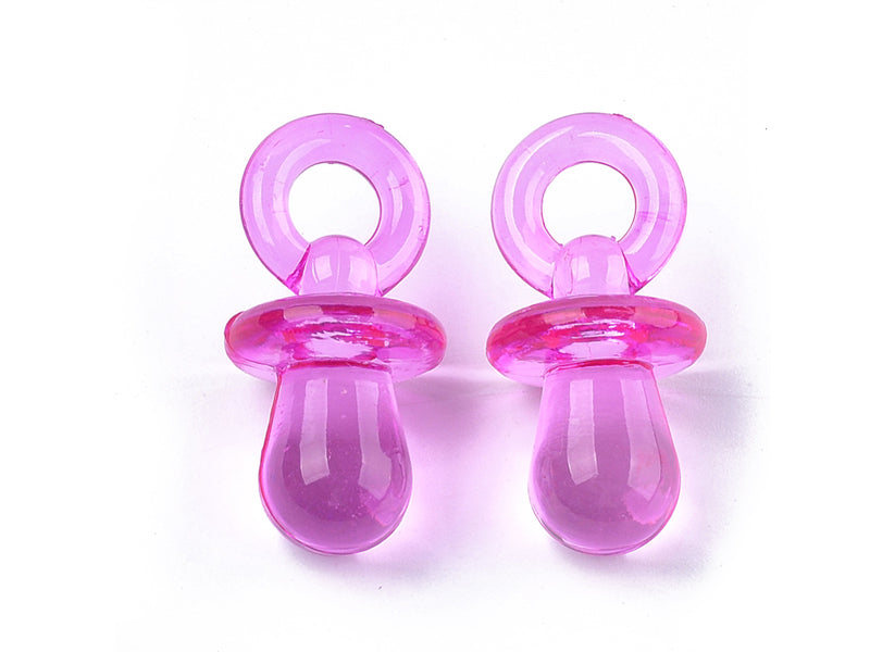 Achat 20 pendentifs sucette en acrylique - Multicolore - 31 x 15 mm