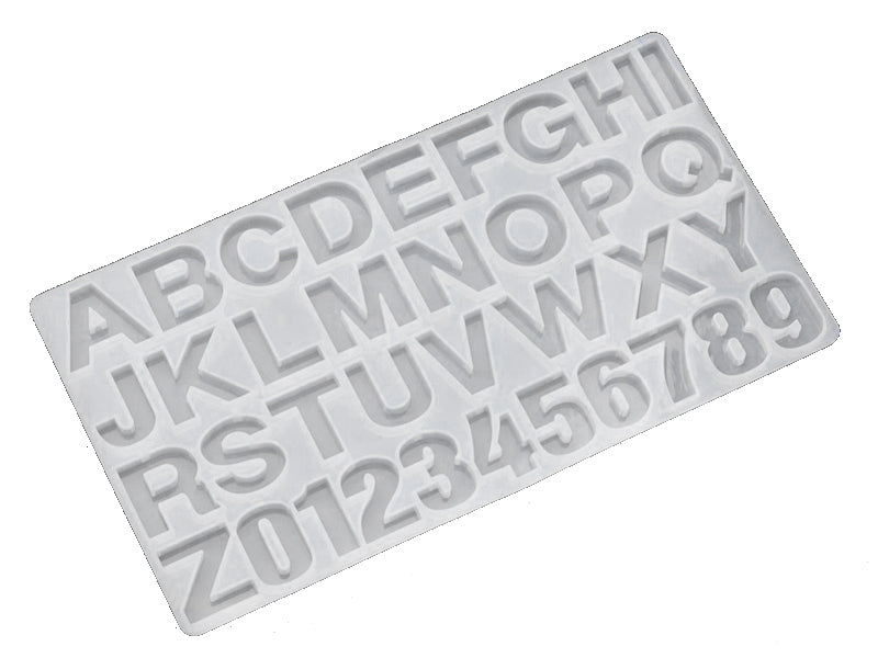 achat Moule en silicone - Lettres et chiffres - 36 x 19,4 cm