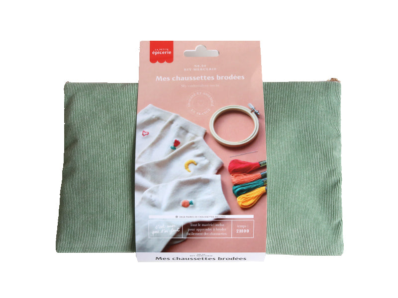 Achat DIY Mercerie - Mes chaussettes brodées