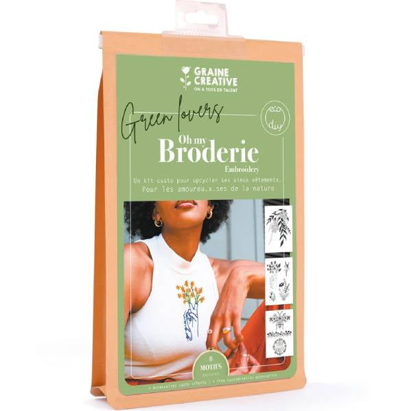 Achat Kit de broderie sur vêtement - Nature