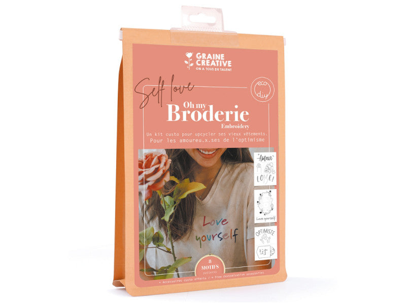 Achat Kit de broderie sur vêtement - Self love
