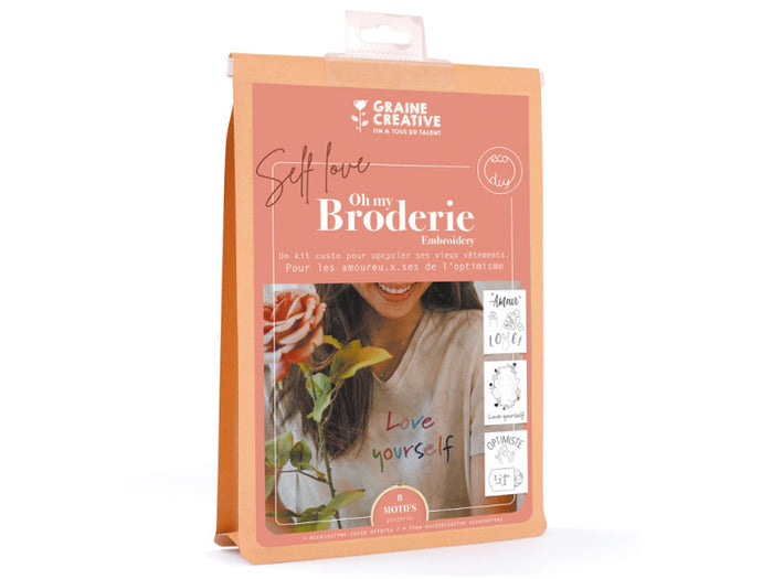 Achat Kit de broderie sur vêtement - Self love