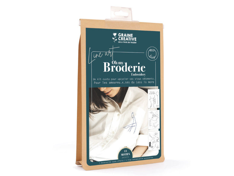 Achat Kit de broderie sur vêtement - Line Art