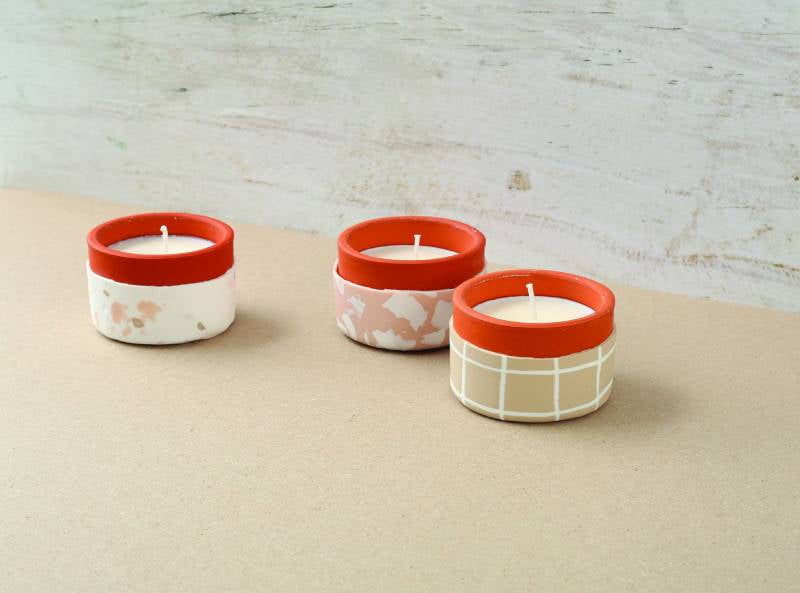 Achat Kit Fimo home déco - 3 bougies