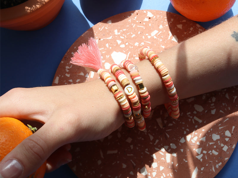 achat Mélange de perles heishi et de breloques - Marrakech
