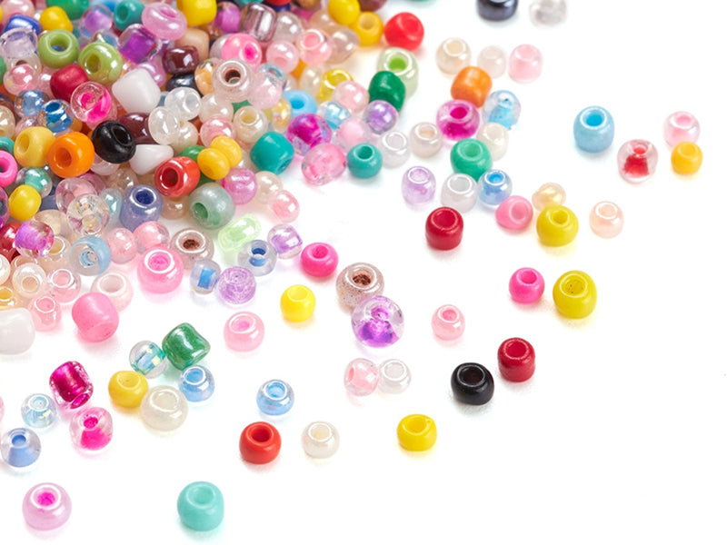 achat Boite d'assortiment de perles de rocaille - 12 compartiments multicolores