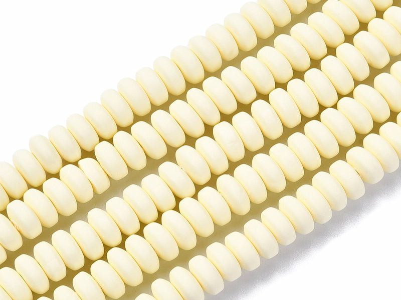 Achat Boite de perles heishi épaisses 6 mm - Jaune paille