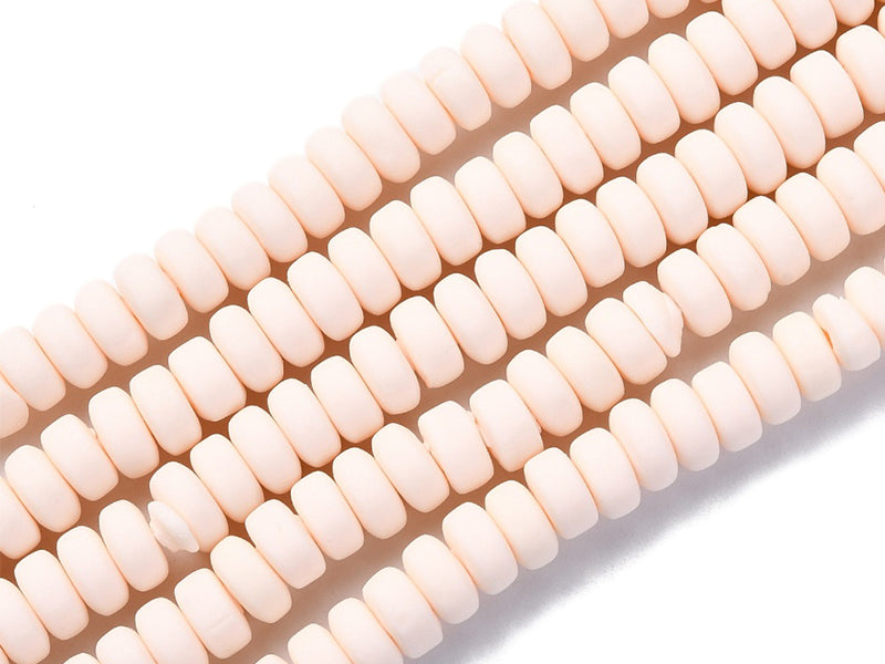 Achat Boite de perles heishi épaisses 6 mm - Beige nude