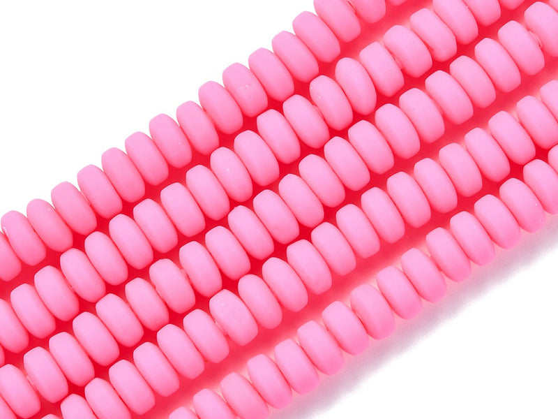 Achat Boite de perles heishi épaisses 6 mm - Rose foncé