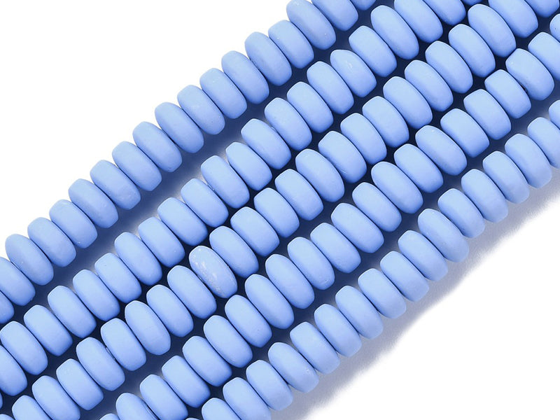 Achat Boite de perles heishi épaisses 6 mm - Bleuet