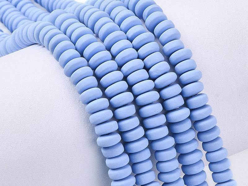 achat Boite de perles heishi épaisses 6 mm - Bleuet