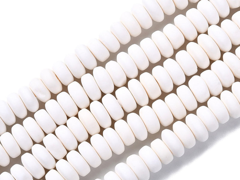 Achat Boite de perles heishi épaisses 6 mm - Blanc