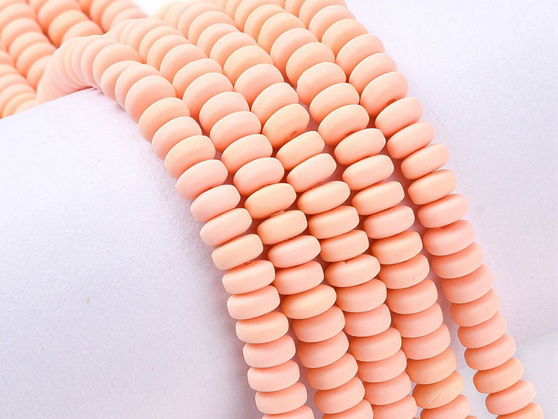 Achat Boite de perles heishi épaisses 6 mm - Saumon