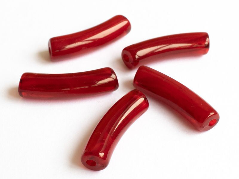 Achat Lot de 5 perles tubes - Imitation naturelle marbre 6 mm - Bordeaux