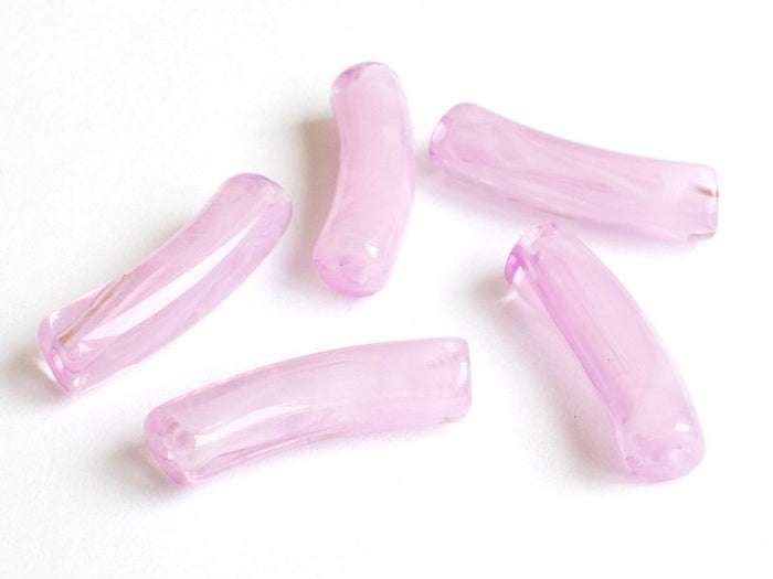 Achat Lot de 5 perles tubes - Imitation naturelle marbre 6 mm - Violet
