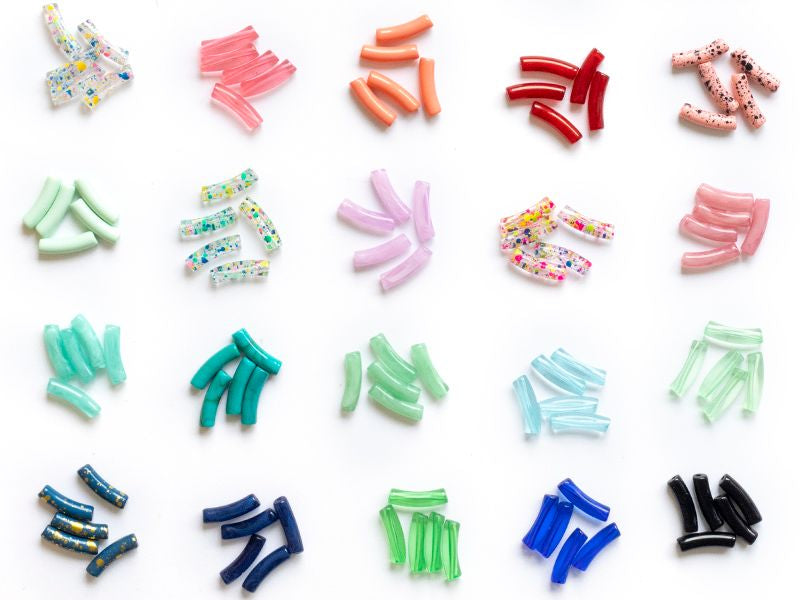 Achat Lot de 5 perles tubes 6 mm - Doré