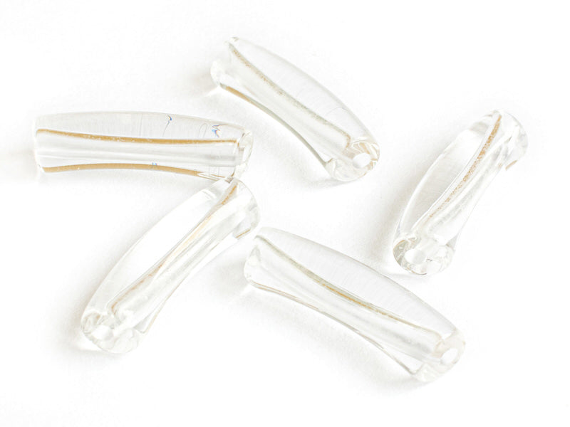 Achat Lot de 5 perles tubes transparentes en résine 6 mm