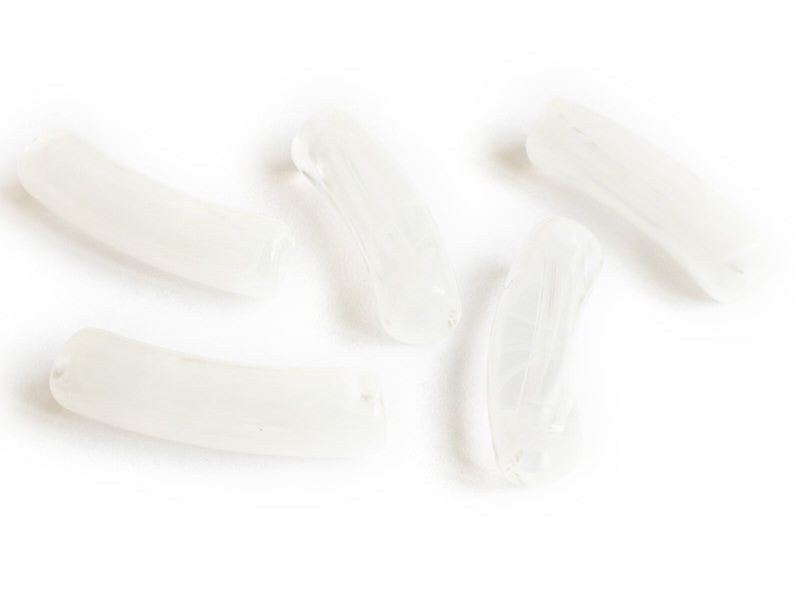 Achat Lot de 5 perles tubes - Imitation naturelle marbre 6 mm - Blanc