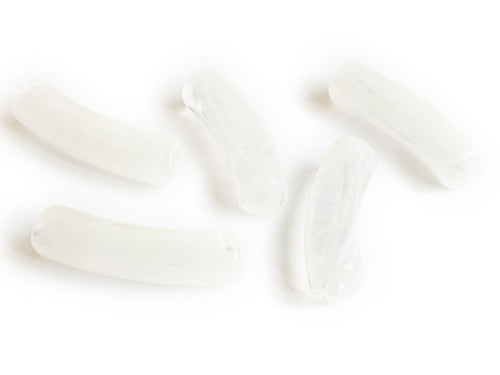 Achat Lot de 5 perles tubes - Imitation naturelle marbre 6 mm - Blanc