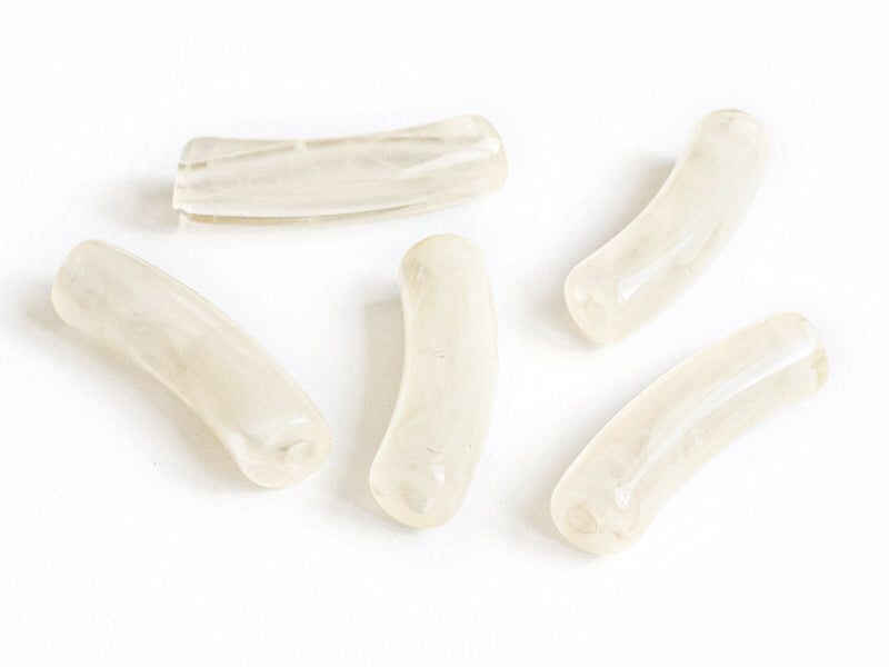 Achat Lot de 5 perles tubes - Imitation naturelle marbre 6 mm - Naturel