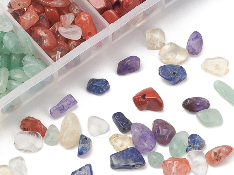 achat Boîte de 7 styles de perles précieuses naturelles