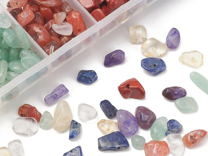 Achat Boîte de 7 styles de perles précieuses naturelles
