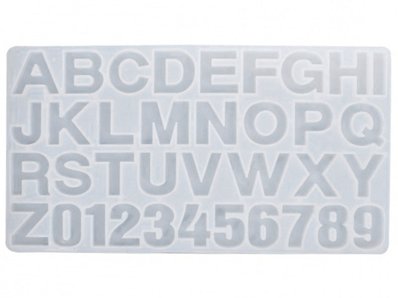 achat Moule en silicone - Lettres et chiffres - 36 x 19,4 cm